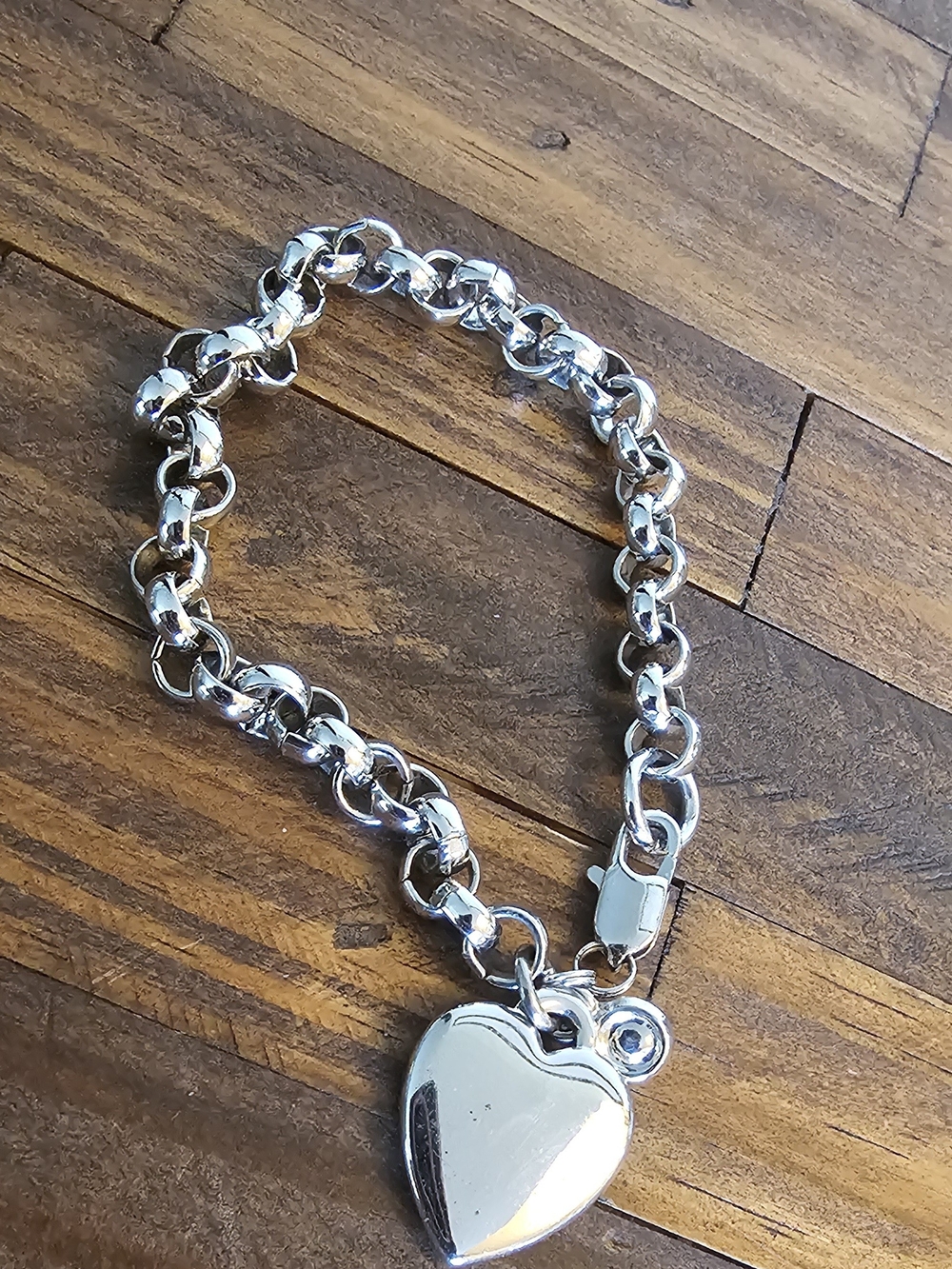 Park Lane Silver Heart Charm Bracelet